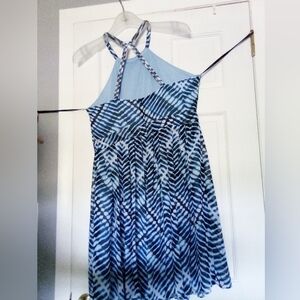 EUC Calvin Klein Flowy Chiffon Halter Dress Thin Straps Sz 14